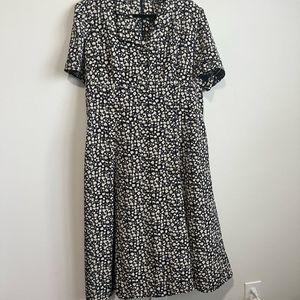Vintage Leslie Fay Cottage Core floral prairie dress